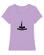 Illusion (pedestal) Tricou mânecă scurtă guler larg fitted Damă Expresser