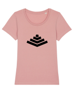 Illusion (pyramid) Tricou mânecă scurtă guler larg fitted Damă Expresser