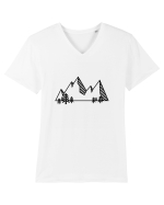 Mountain view Tricou mânecă scurtă guler V Bărbat Presenter