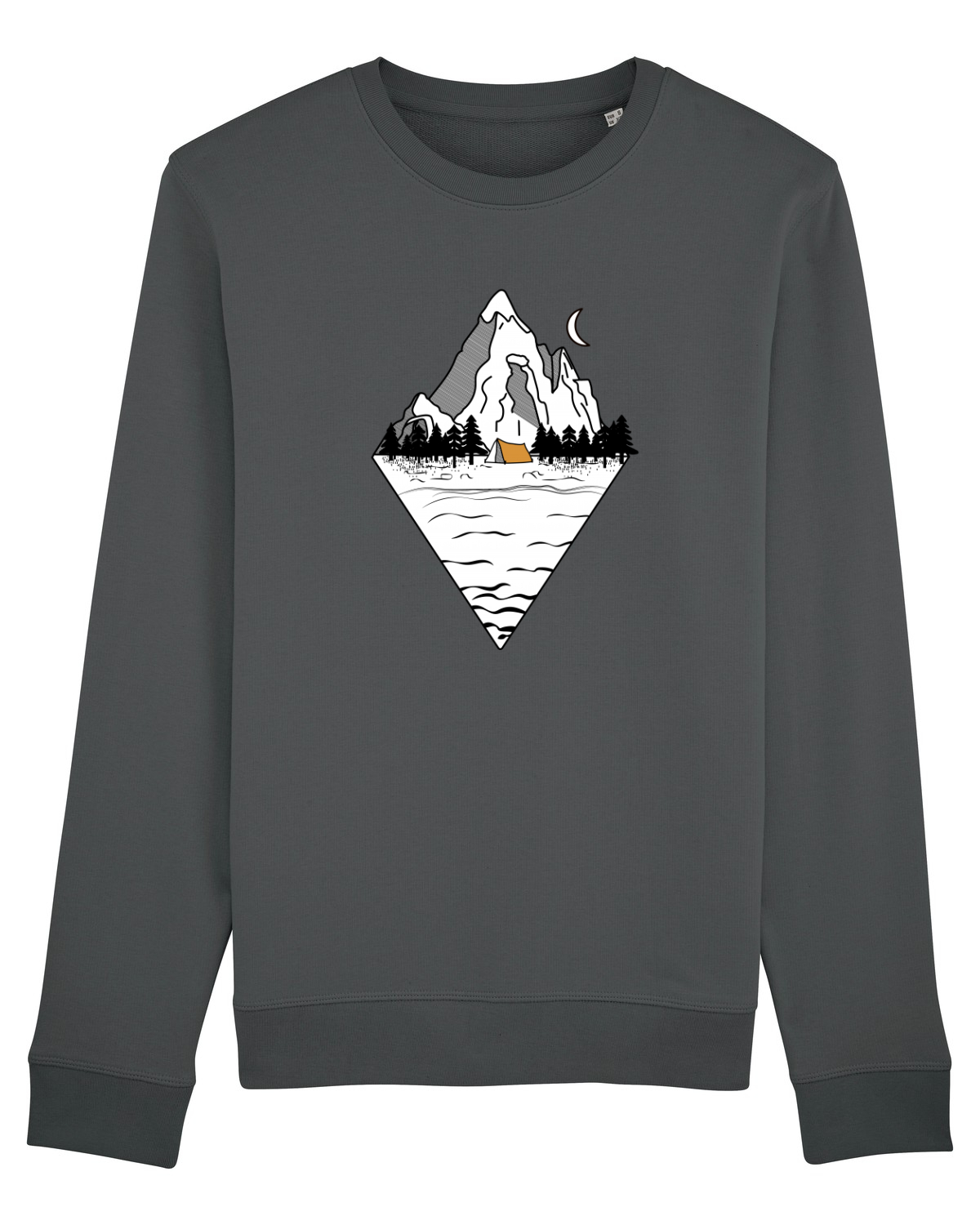 Bluză mânecă lungă Unisex Rise Anthracite