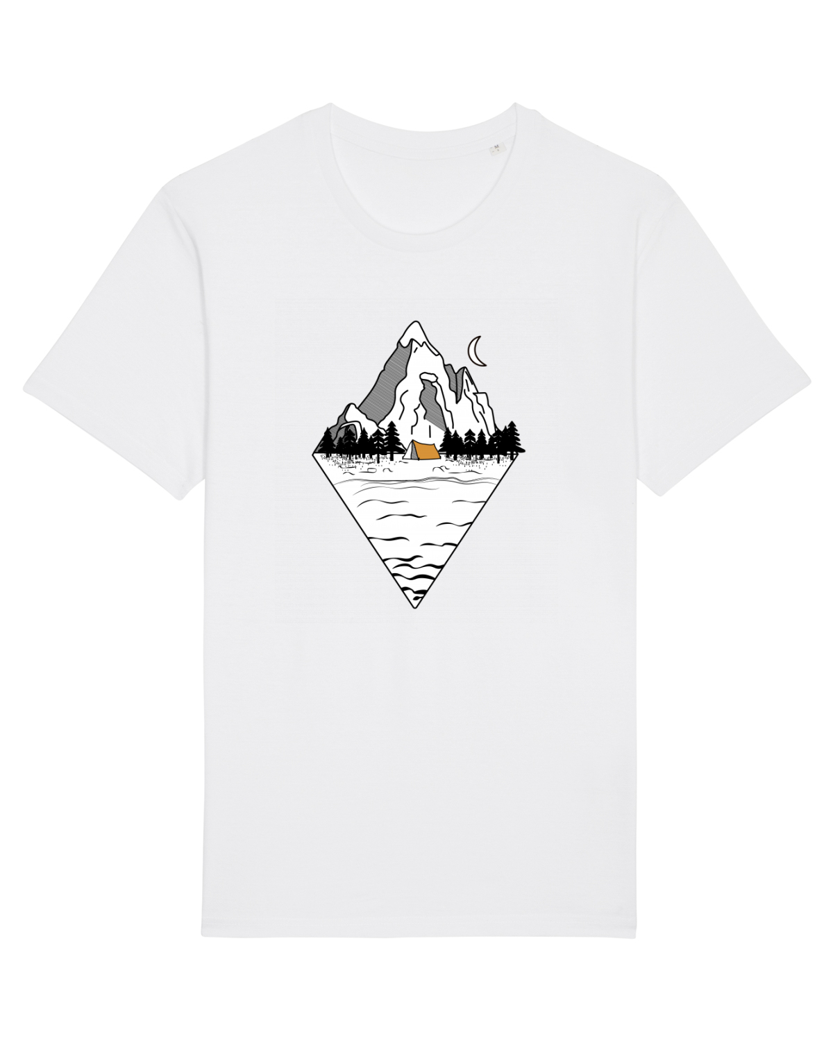 Tricou mânecă scurtă Unisex Rocker White