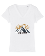 Mountain Adventure Tricou mânecă scurtă guler V Damă Evoker