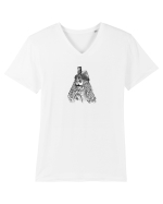 Vlad Țepes 1. Tricou mânecă scurtă guler V Bărbat Presenter