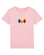 Tricolorul 1. Tricou mânecă scurtă  Copii Mini Creator