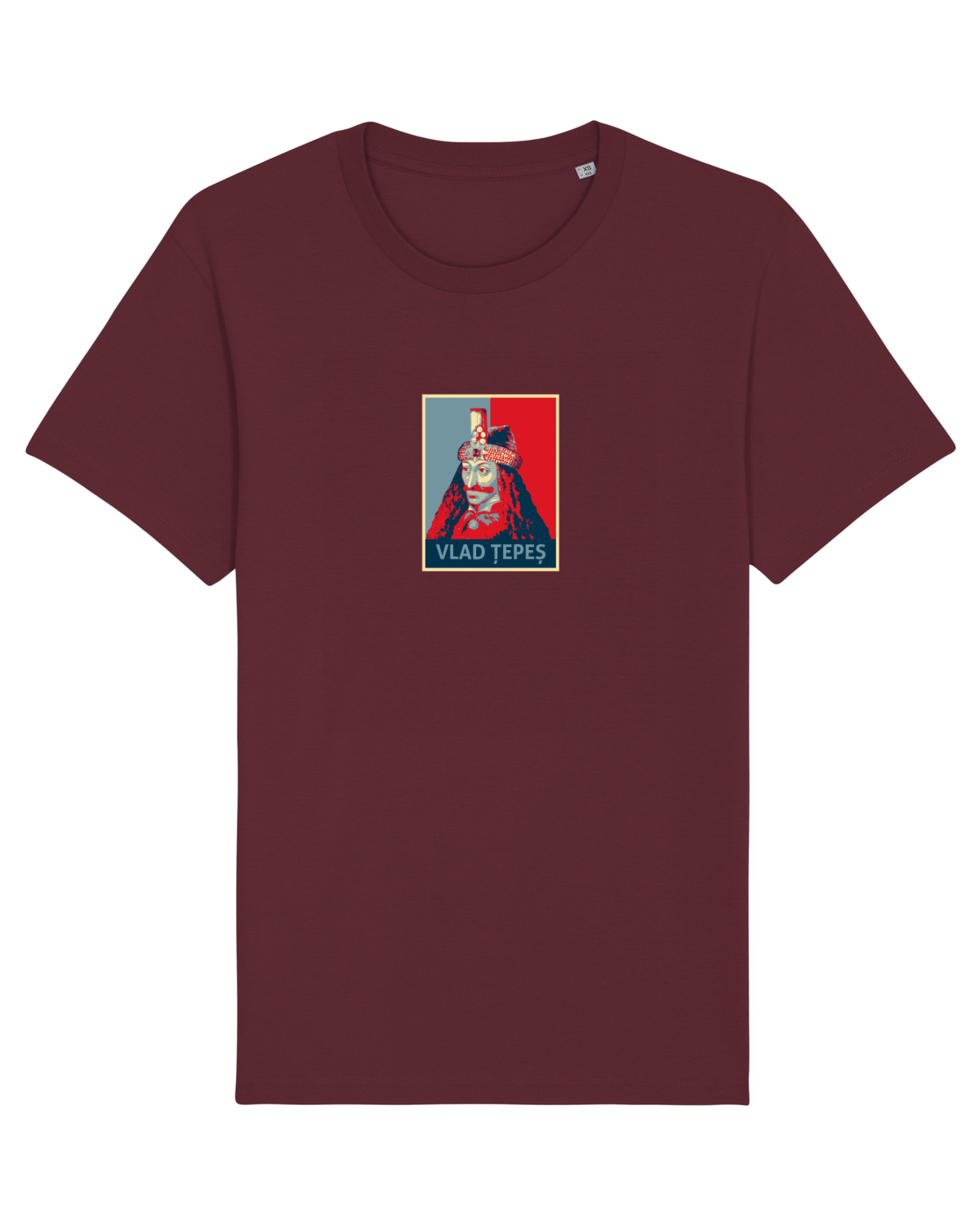 Tricou mânecă scurtă Unisex Rocker Burgundy