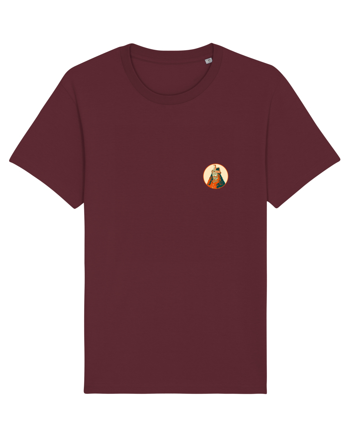 Tricou mânecă scurtă Unisex Rocker Burgundy