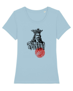Ștefan cel Mare 2. Tricou mânecă scurtă guler larg fitted Damă Expresser