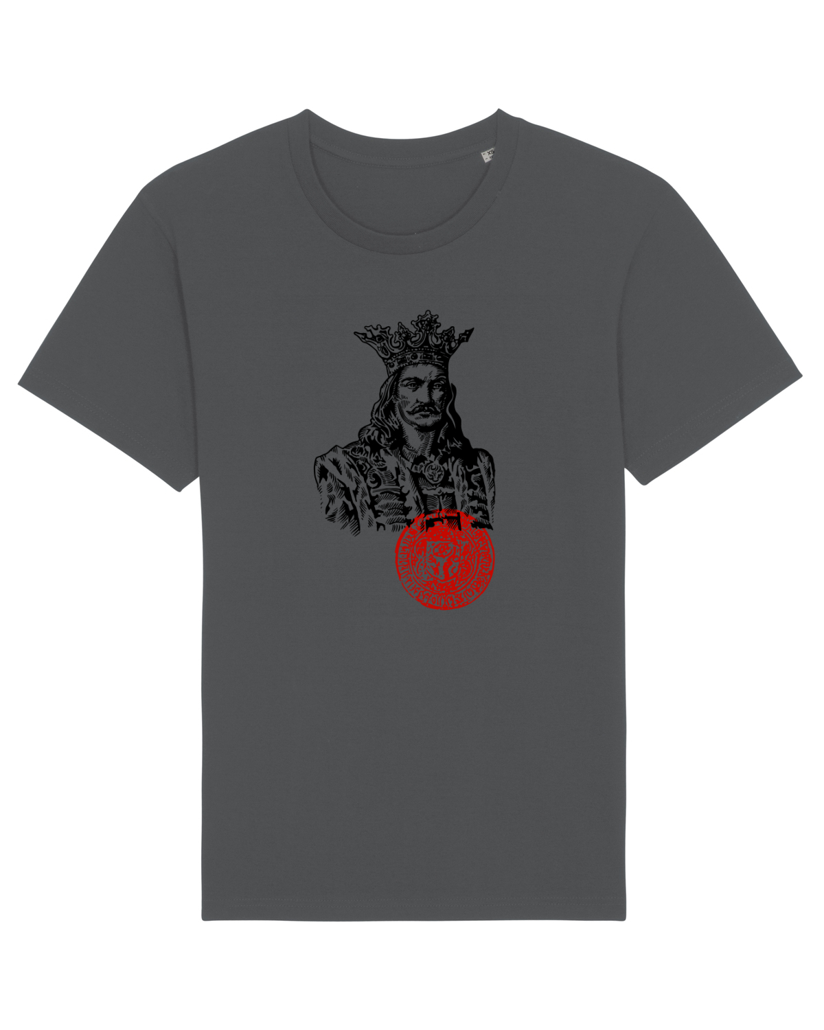 Tricou mânecă scurtă Unisex Rocker Anthracite