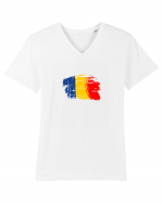 Tricolorul 5. Tricou mânecă scurtă guler V Bărbat Presenter