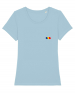 Tricolorul 6. Tricou mânecă scurtă guler larg fitted Damă Expresser