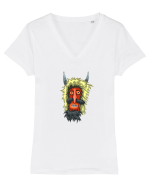 Mască populară 2. Tricou mânecă scurtă guler V Damă Evoker