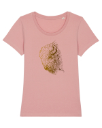 Zimbrul / Bourul 5. Tricou mânecă scurtă guler larg fitted Damă Expresser