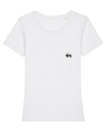 Zimbrul / Bourul 8. Tricou mânecă scurtă guler larg fitted Damă Expresser