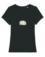 Zimbrul / Bourul 11. Tricou mânecă scurtă guler larg fitted Damă Expresser