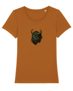 Zimbrul / Bourul 13. Tricou mânecă scurtă guler larg fitted Damă Expresser
