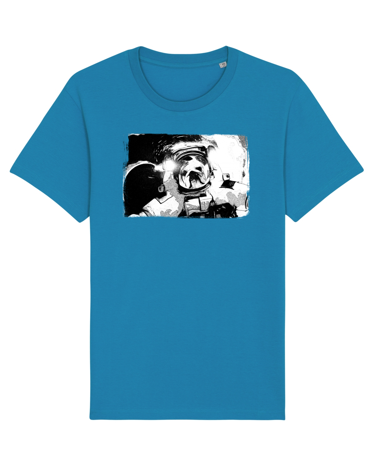 Tricou mânecă scurtă Unisex Rocker Azur