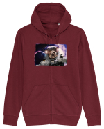 bulldog in spatiu Hanorac cu fermoar Unisex Connector
