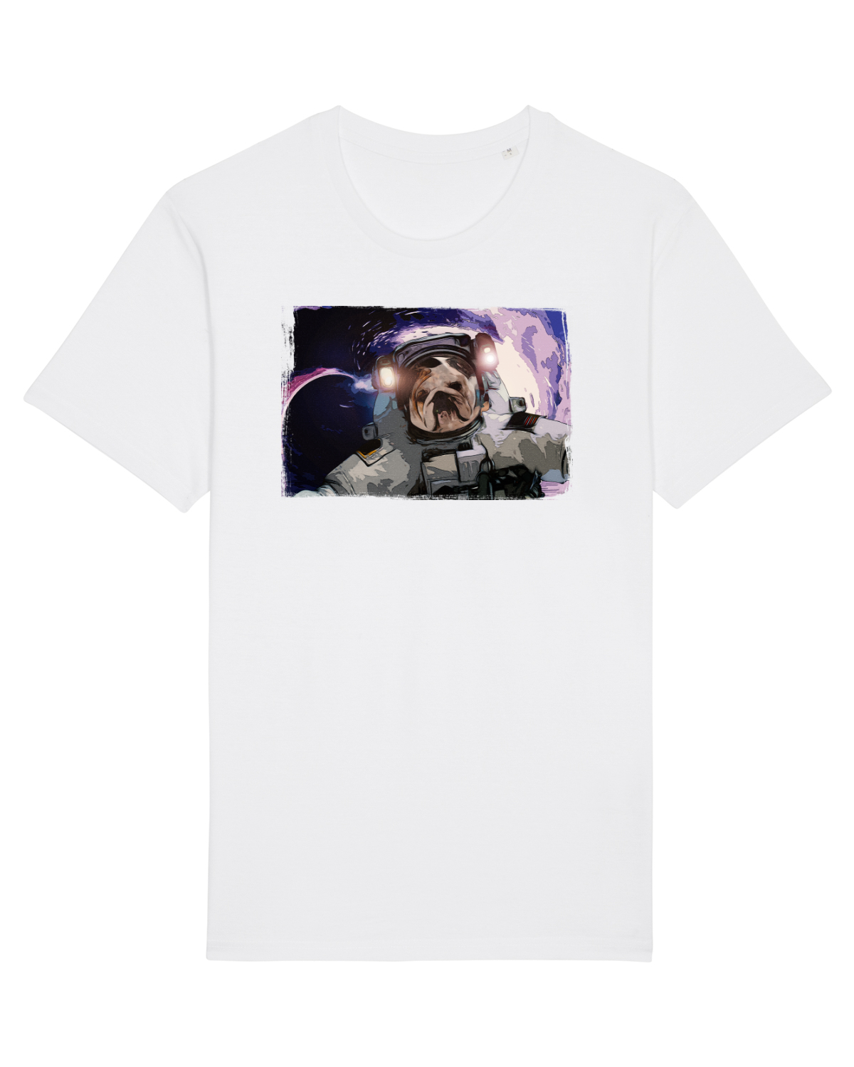 Tricou mânecă scurtă Unisex Rocker White