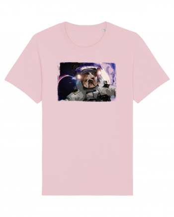 bulldog in spatiu Cotton Pink