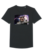 bulldog in spatiu Tricou mânecă scurtă guler larg Bărbat Skater