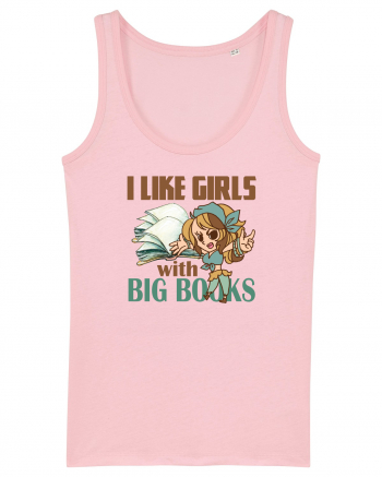 Imi plac fetele cu carti mari. i like girls with big books Cotton Pink