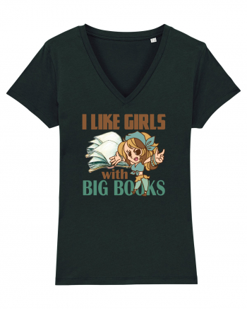 Imi plac fetele cu carti mari. i like girls with big books Black