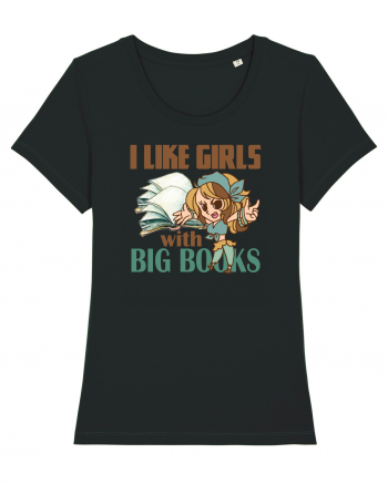 Imi plac fetele cu carti mari. i like girls with big books Black