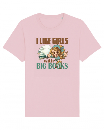 Imi plac fetele cu carti mari. i like girls with big books Cotton Pink