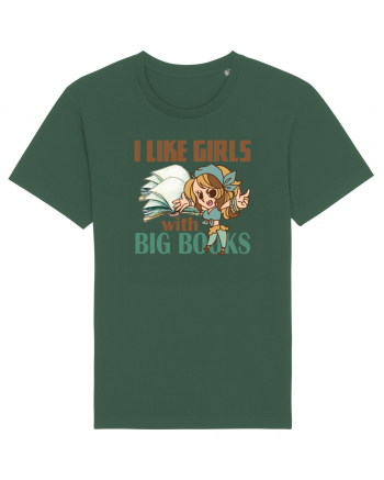 Imi plac fetele cu carti mari. i like girls with big books Bottle Green