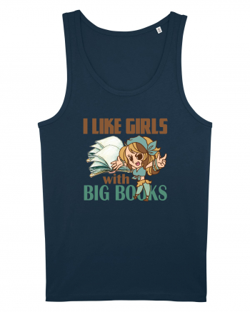 Imi plac fetele cu carti mari. i like girls with big books Navy