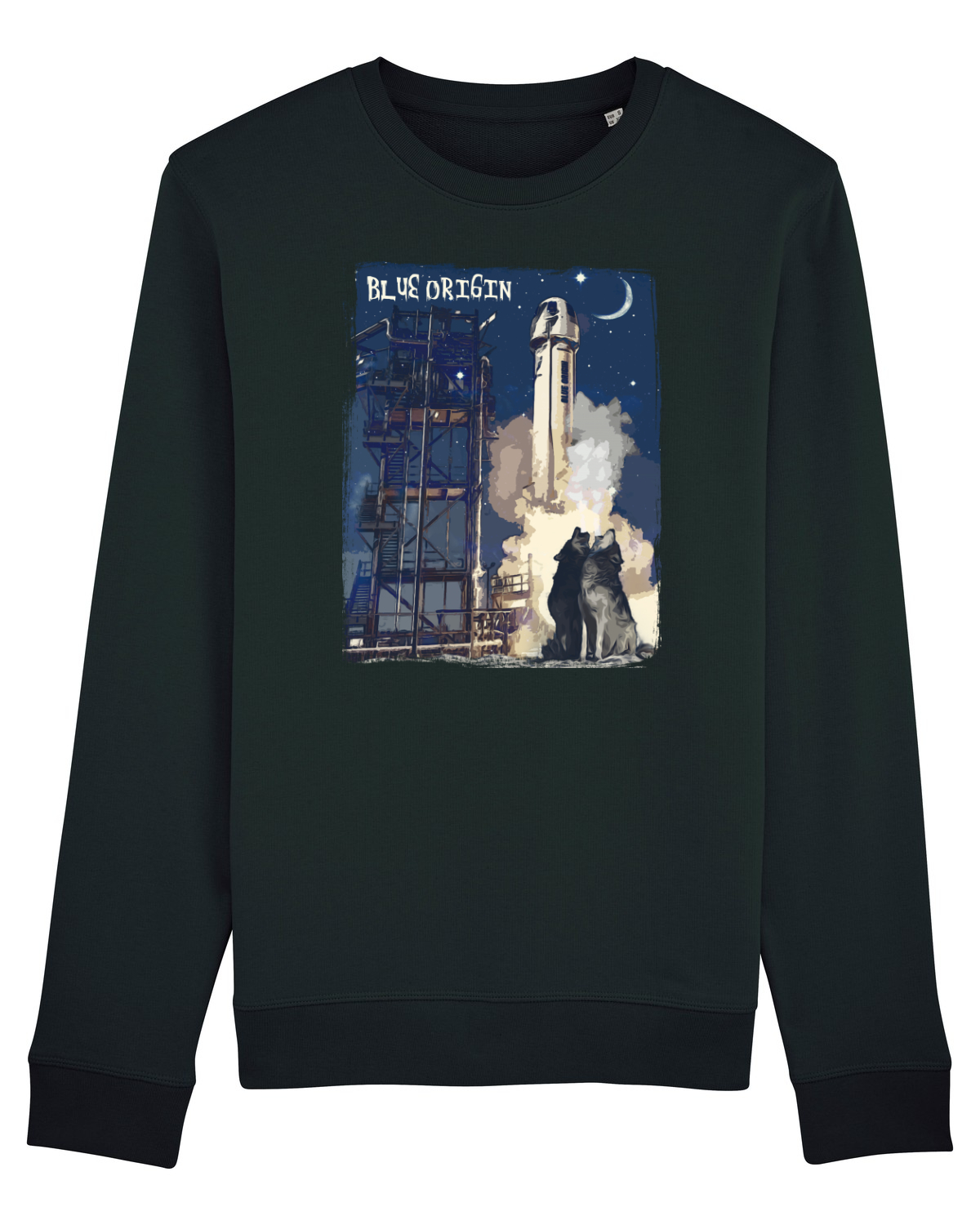 Bluză mânecă lungă Unisex Rise Black
