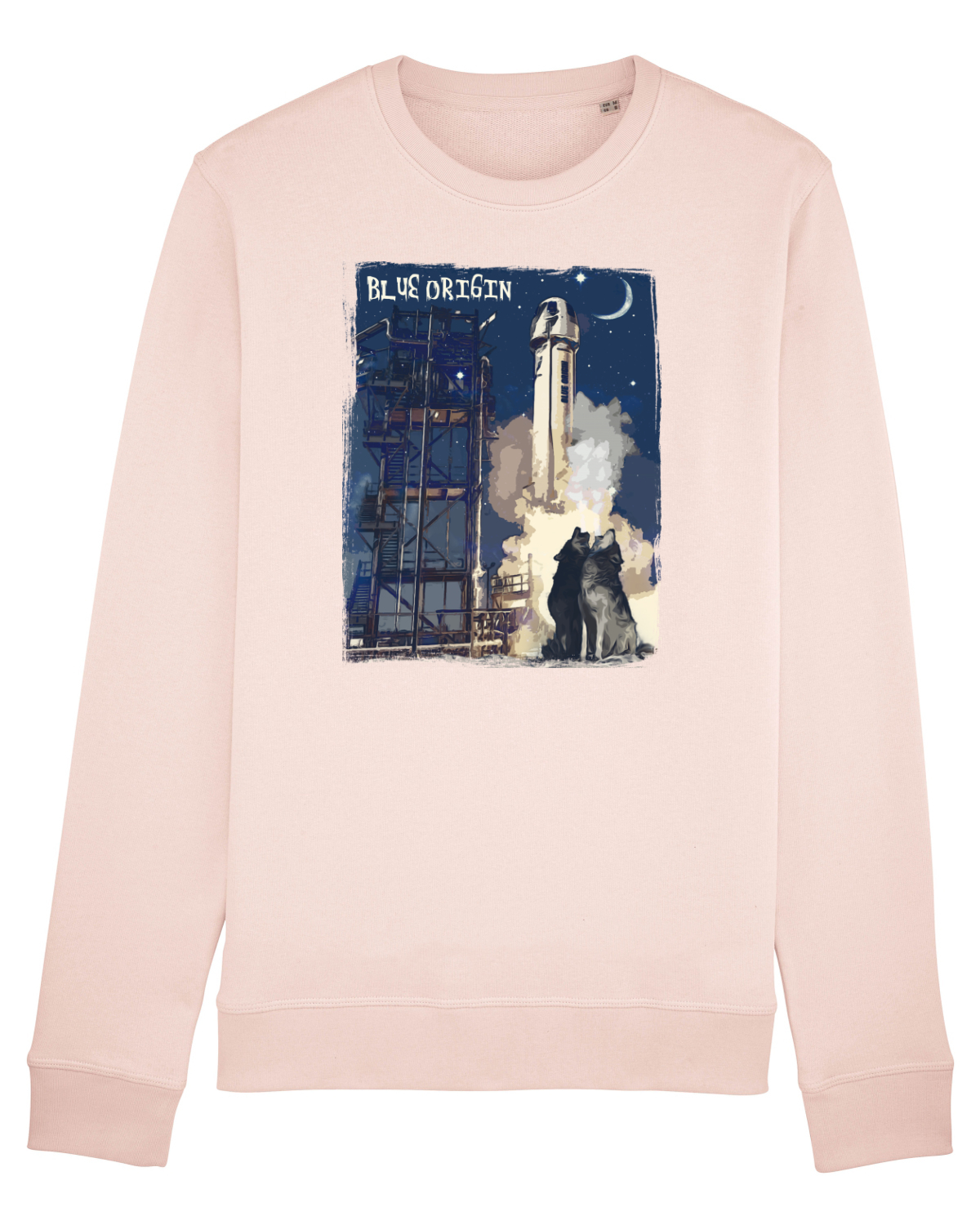 Bluză mânecă lungă Unisex Rise Candy Pink
