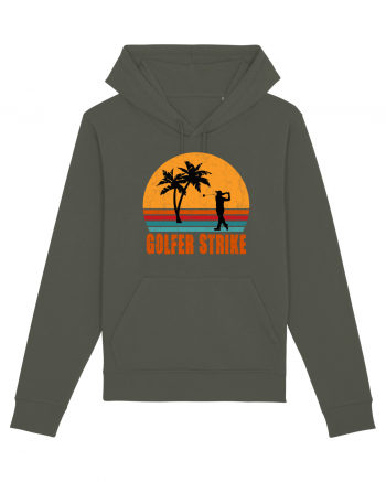 Sunset Golfer Strike Retro Khaki