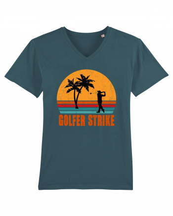 Sunset Golfer Strike Retro Stargazer