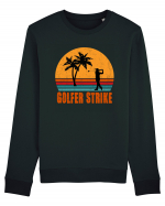 Sunset Golfer Strike Retro Bluză mânecă lungă Unisex Rise