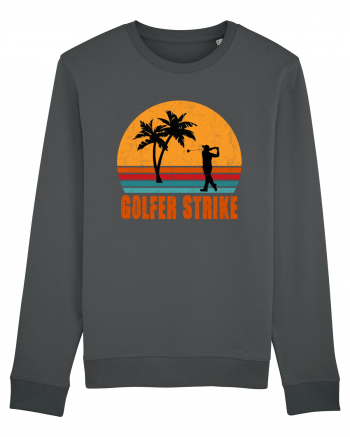 Sunset Golfer Strike Retro Anthracite