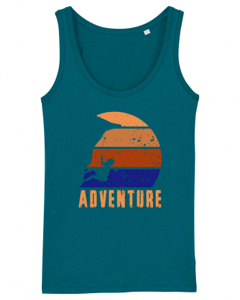 Adventure Retro Sunset Climber Ocean Depth