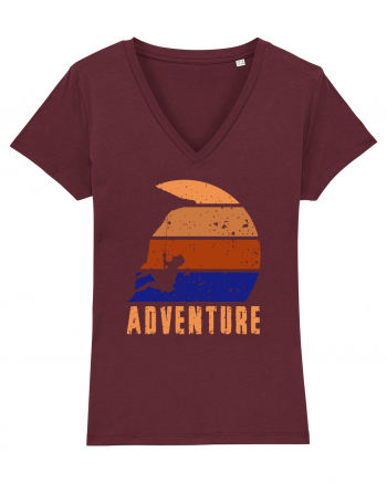 Adventure Retro Sunset Climber Burgundy