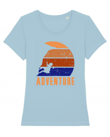 Adventure Retro Sunset Climber Sky Blue