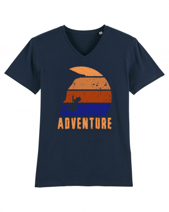 Adventure Retro Sunset Climber French Navy