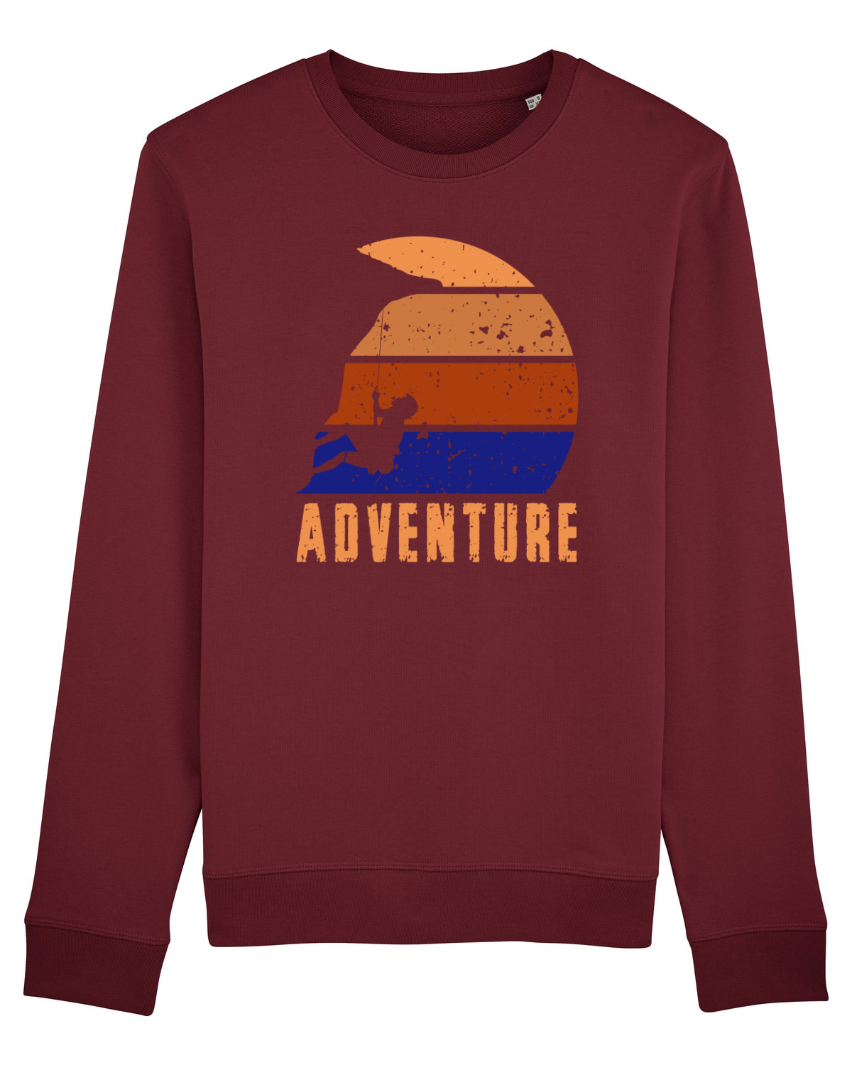 Bluză mânecă lungă Unisex Rise Burgundy