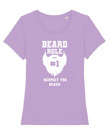 Beard Rule Number One Respect The Beard Retro Lavender Dawn