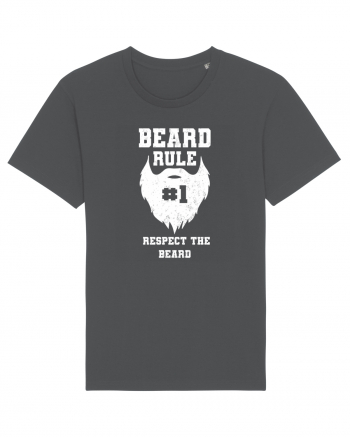 Beard Rule Number One Respect The Beard Retro Anthracite
