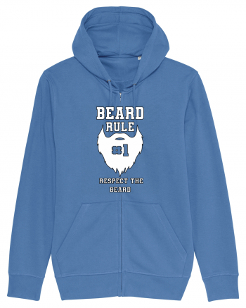 Beard Rule Number One Respect The Beard Bright Blue