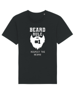 Beard Rule Number One Respect The Beard Tricou mânecă scurtă Unisex Rocker