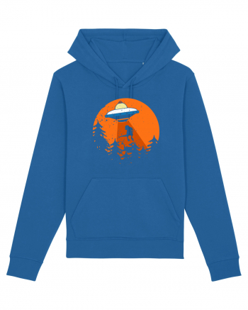 Alien Dinosaur Abduction  Royal Blue