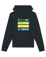Eat Sleep Game Repeat Retro Hanorac Unisex Drummer