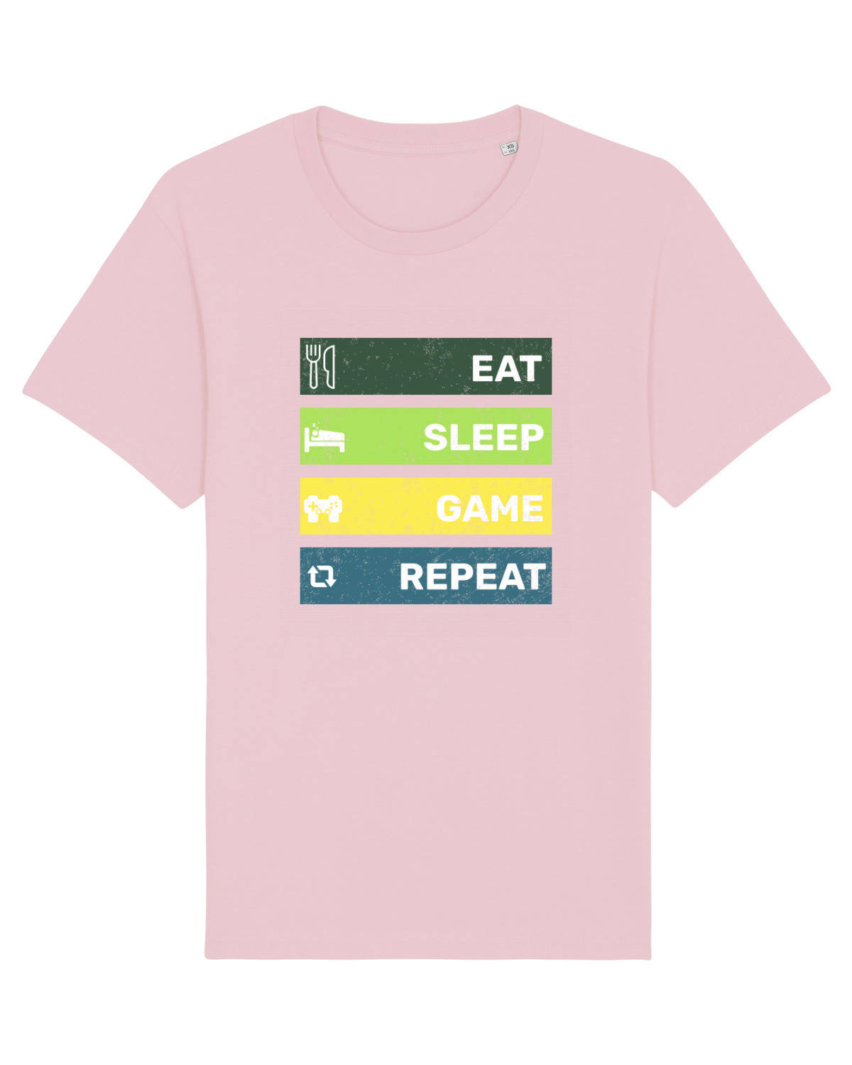 Tricou mânecă scurtă Unisex Rocker Cotton Pink