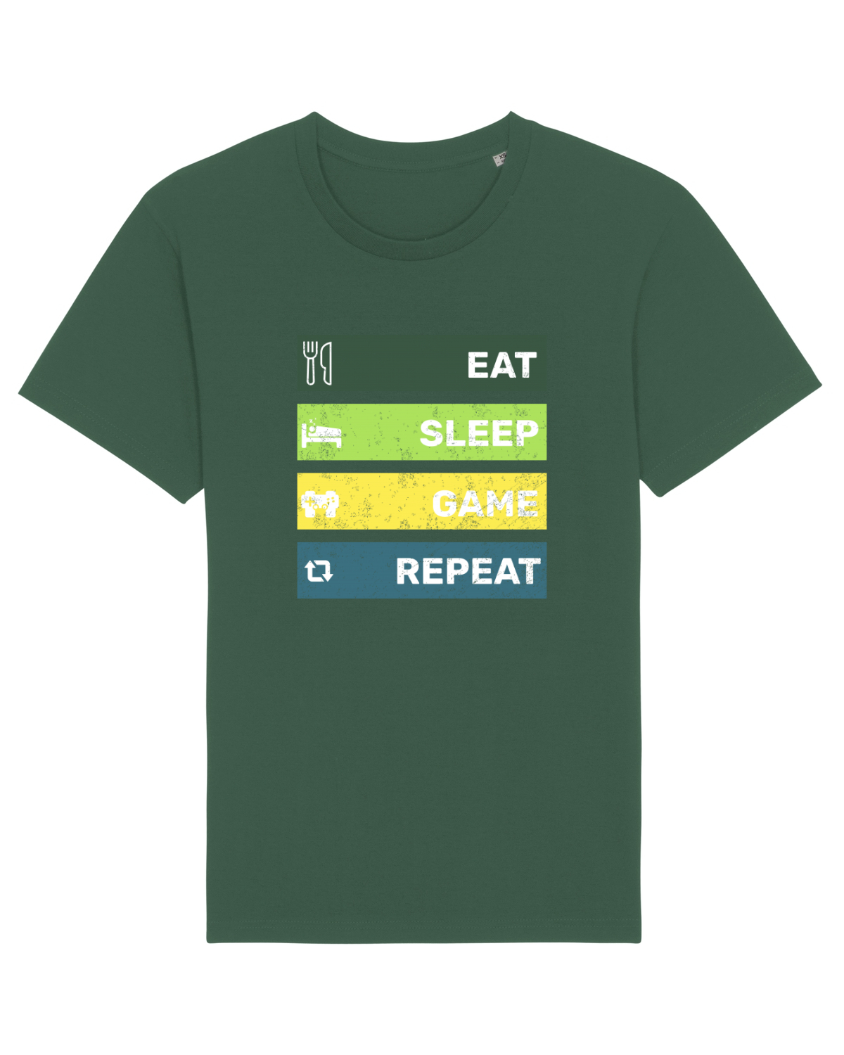Tricou mânecă scurtă Unisex Rocker Bottle Green