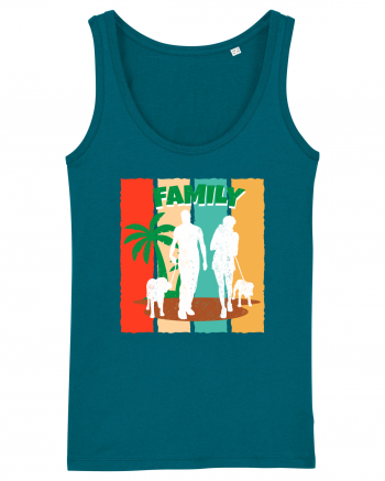 Family Summer Happy Dog Ocean Depth